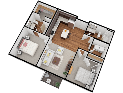 300 20th St South Studio-2 Beds Apartment for Rent - Photo Gallery 23